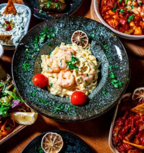 KING PRAWN TAGLIATELLE